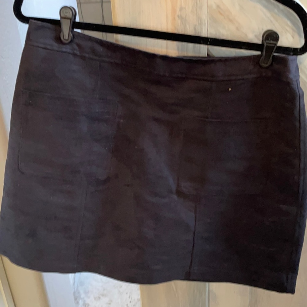 Faux suede skirt
